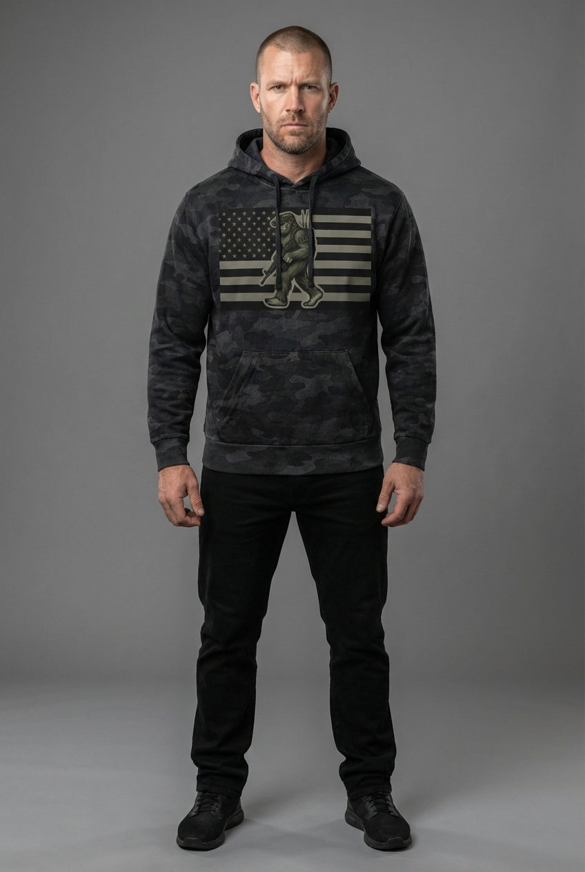 Bigfoot Camo Fleece Hoodie