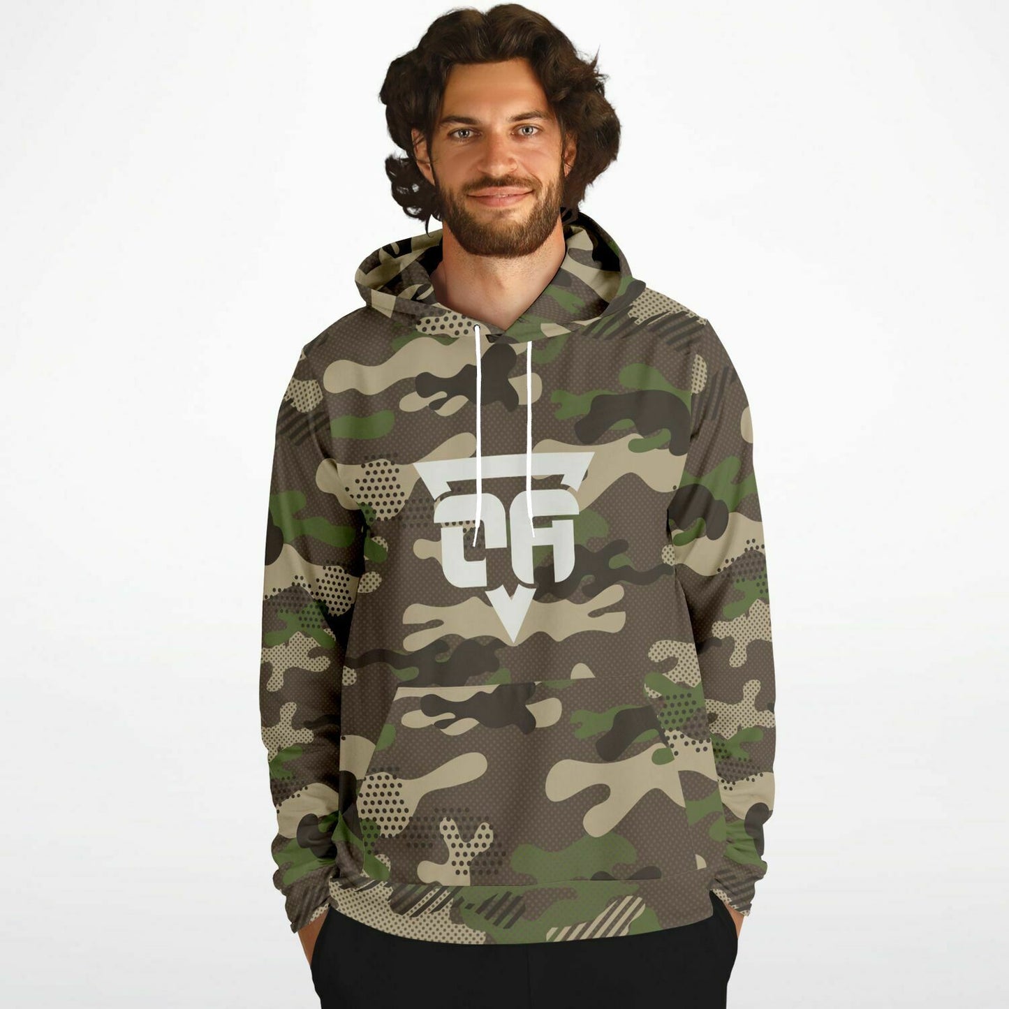 OA Camo Logo Hoodie Sweatshirt