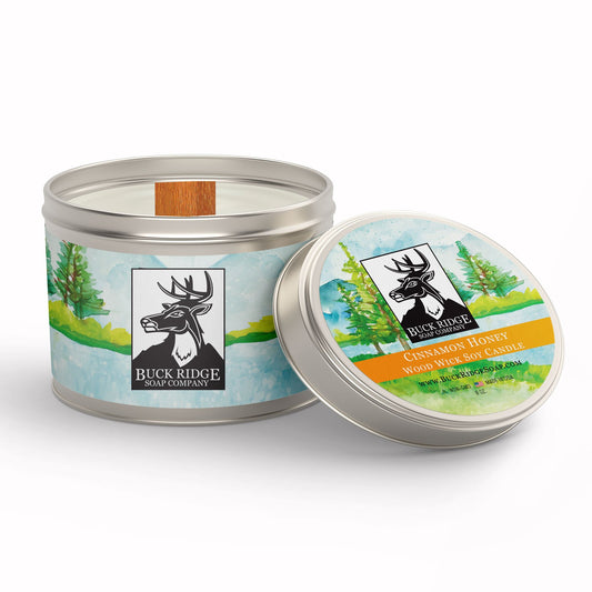Cinnamon Honey Sustainable Wood Wick Soy Candle