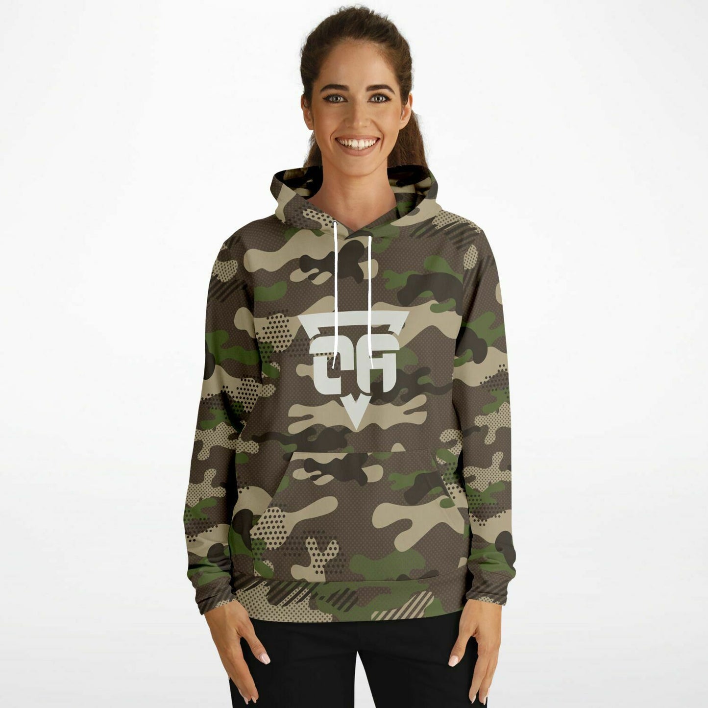 OA Camo Logo Hoodie Sweatshirt