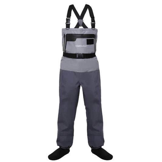 Kylebooker Waterproof Breathable Stockingfoot Chest Wader Premium Five Layer Fabric Fishing Waders KB007