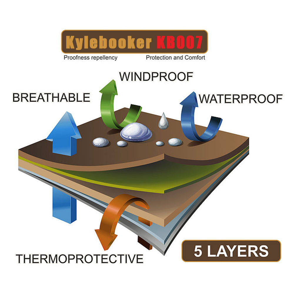 Kylebooker Waterproof Breathable Stockingfoot Chest Wader Premium Five Layer Fabric Fishing Waders KB007