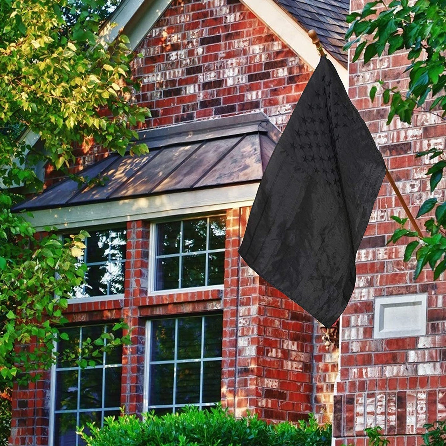 3x5FT All Black American Flag US Black Flag Tactical Decor Blackout