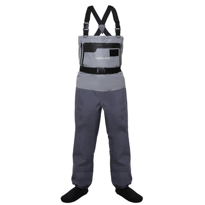 Kylebooker Waterproof Breathable Stockingfoot Chest Wader Premium Five Layer Fabric Fishing Waders KB007