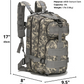 Military 3P Tactical 25L Backpack | Army Assault Pack | Molle Bag Rucksack | Range Bag