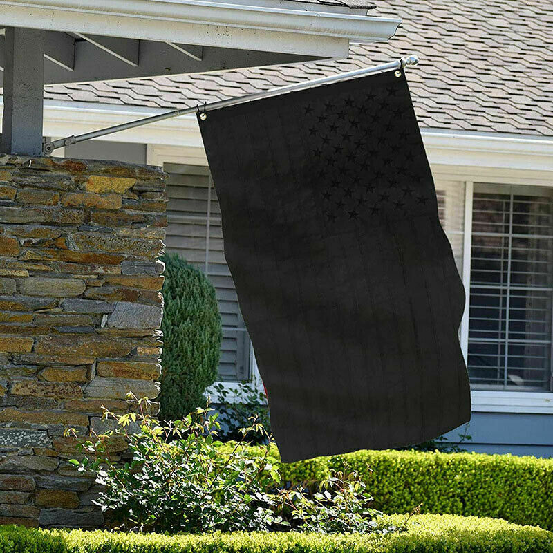 3x5FT All Black American Flag US Black Flag Tactical Decor Blackout