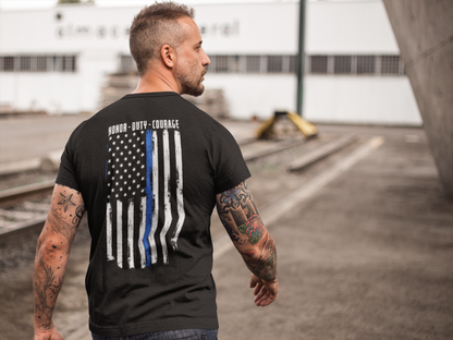 OA Back The Blue Jersey Short Sleeve Tee